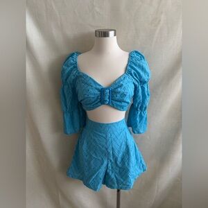 Embroidered ser 2 piezas Large